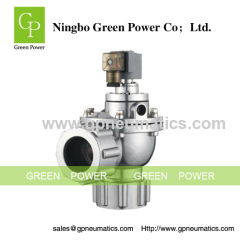 Diaphragm valve with compression fitting