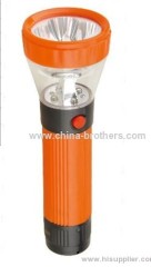 4+4 led rechargeable torch flashlight