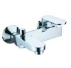 Chrome plated mixer Wall Mounted Exposed Bath Shower Faucet