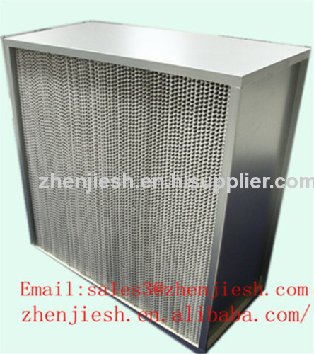 Mini-pleat HEPA air filter