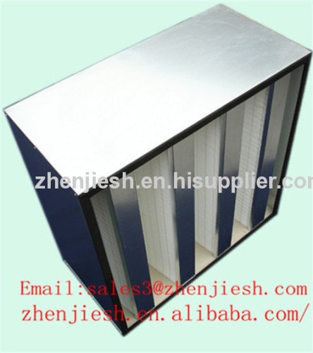 V-bank combined HEPA Air Filter
