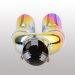 Hot sell colorful universal stainless steel dual car tail throat