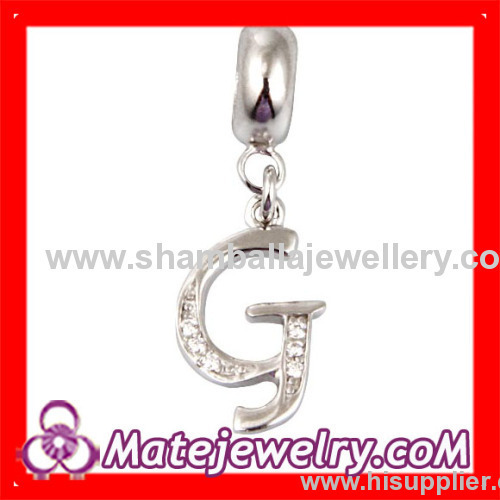 European letther dangle charm beads