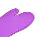 purple and embossment silicone oven pot holders