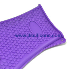 silicone kithen glove with heart embossment