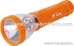 9985-1 Led plastic rechargeable flashlight torch