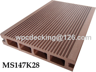 Wood plastic outdoor decking
