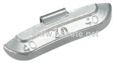 zinc clip-on balance weight