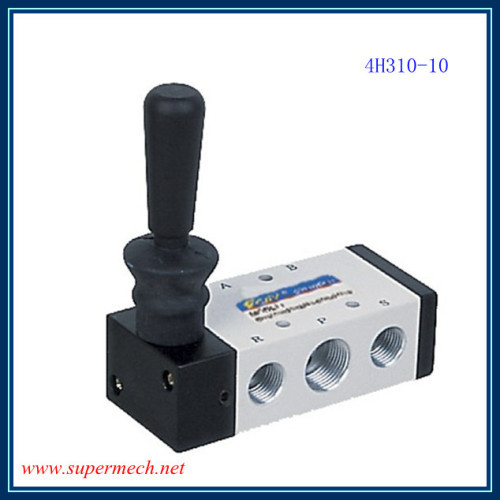 4H Series Three Position Five Way Pneumatic Hand push Valve