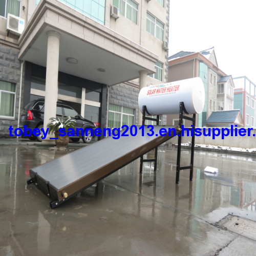 Newly style compact flate panel solar water heater ( 150L )