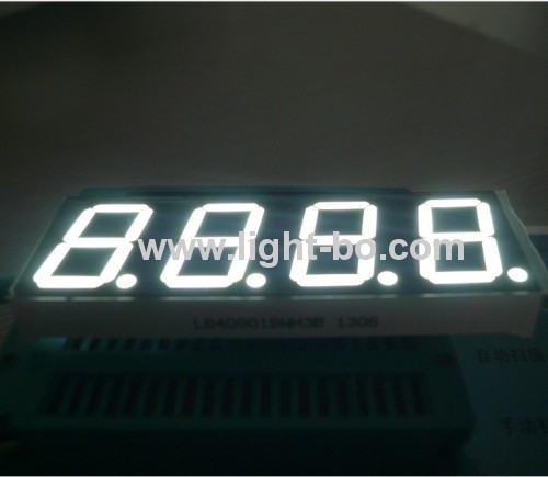 Ultra Bright Blue 4-digit 0.8-inch(20.4mm) Common Anode 7 segment led display for home appliances