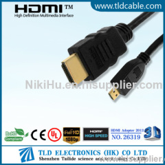 Micro HDMI to HDMI cable