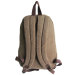 girls simple brown travel canvas backpack