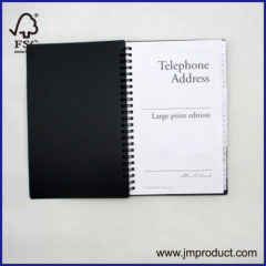 PP telephone/ address spiral notebook