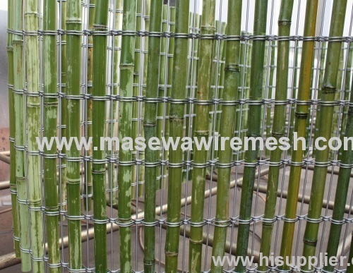 Stainless steel and bamboo mesh