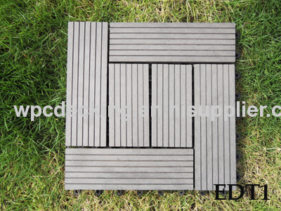 wood plastic decking tile