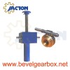 4 ft worm gear lift jack,worm screw lift assembly, cubical gearbox screw jack