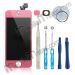 LCD Display+Touch Digitizer Screen+Home Button+Home Button Bracket for iPhone 5;Assembly for iPhone 5