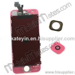 Replacement Spare Parts LCD Display+Touch Digitizer Screen+Home Button+Home Button Bracket Assembly for iPhone 5