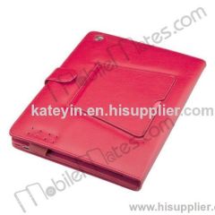 High Quality Folio Style Leather Case and Magnetic Removable Bluetooth Keyboard for iPad 2/New iPad