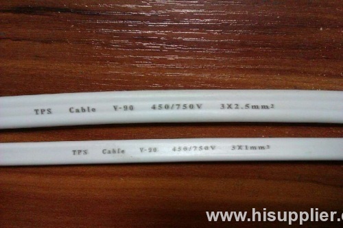 450/750V 2C+E two core plus earth Flat tps cable