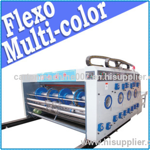 chain feeding Semi-auto Flexo printing slotting machine