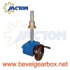 lightweight screw jacks, light duty beveled screw jack, mini worm gear screw jack, mini machine screw jack