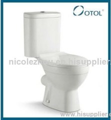 OT-6123 bathroom ceramic toilet washdown two piece toilet tank fittings