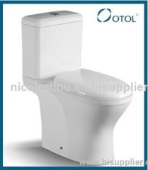OT-6101 ceramic toilet bathroom toilet Washdown two piece toilet tank fittings