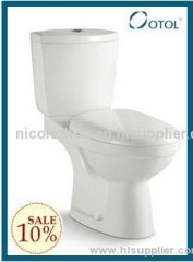 OT-6006 bathroom ceramic washdown two piece toilet