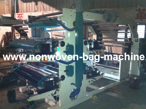 China two colors non woven fabric flexo printing machine
