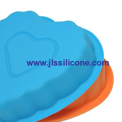 DIY series mini heart silicone pie or pizza baking cake pan