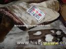 Breathable Soft Acrylic Mink Blanket Double Printed For Home / Hotel