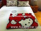 100% Polyester Printed Fleece Blankets , Double Printed Fleece Blanket