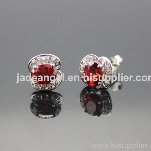 925 silver jewelry,stering silver jewelry cubic zircon stud silver earrings