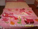 Soft Breathable Pure Silk Blanket , Raschel Blanket With Double Printed