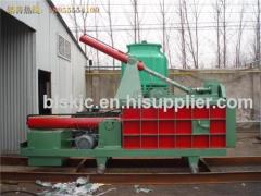 Hydraulic metal baling press