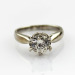 fashion ring ,925 serling silver created diamonds engagement ring