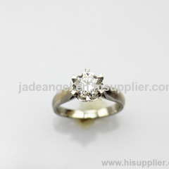 fashion ring ,925 serling silver created diamonds engagement ring