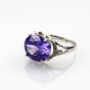 Hot Sale 925 Sterling Silver Amethyst Cubic Zircon Ring