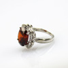 garnet silver ring 925 silver jewelry fashion jewelry