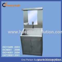 One Person Stainless Steel Hospital Surgeon Scrub Sink Station