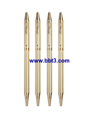 Golden twist metal ball pens