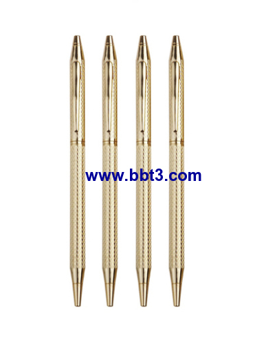 golden metal ball pens