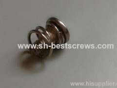 Cross recessed pan head step spring combination screw