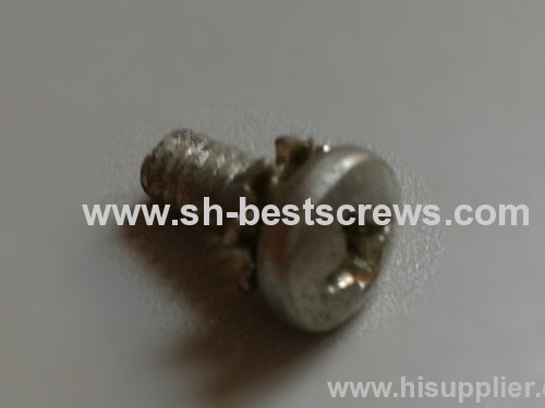 Cross recessed pan head tab washers Speciality combination screws