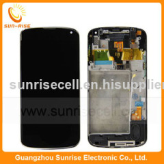 For LG Google Nexus 4 E960 LCD Touch Screen digitizer with frame