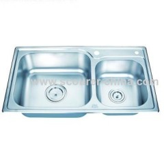 Rectangle Stainless Steel Topmount Kitchen Sinks