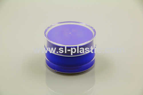 100g plastic double wall acrylic cream jar