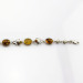 Fashion Gemstone Bracelet Gemstone Jewelry 925 Silver 8x10mm Oval Citrine Link Bracelet